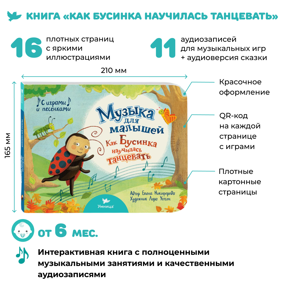Книги для малышей: "Говорим про самых маленьких" для запуска и развития речи и музыкальная книжка для малышей "Как Бусинка научилась танцевать"
