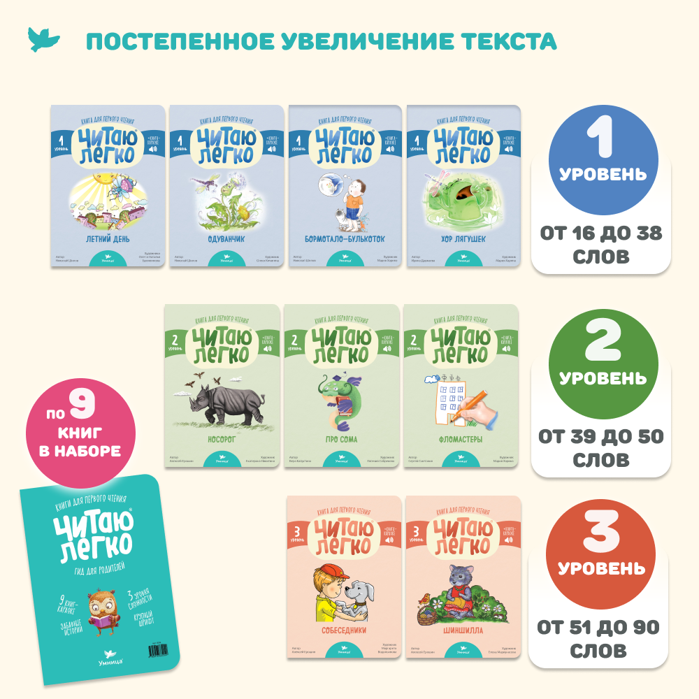 Умница® Читаю легко®. 36 книг-караоке для первого чтения