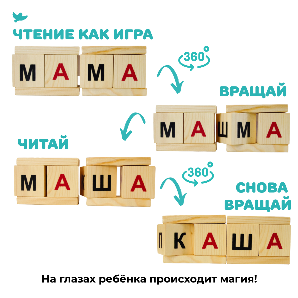 Купить Умница® Читаю легко®. Кубики для обучения чтению в Москве | Умница