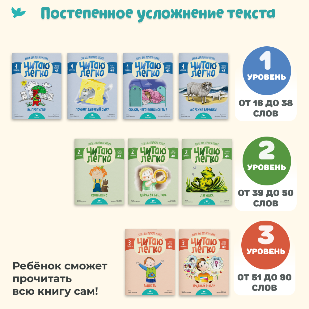 Умница® Читаю легко®. 9 книг-караоке для первого чтения. Лиса