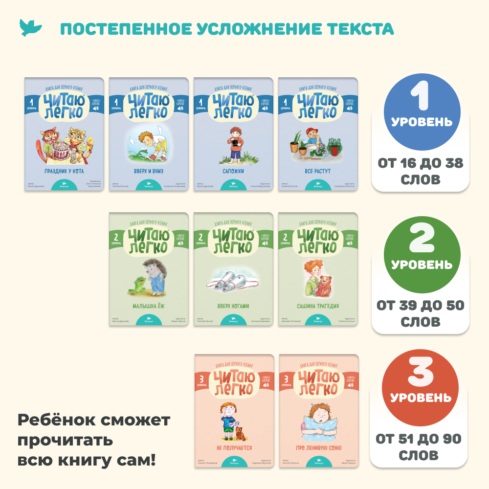 Умница® Читаю легко®. 9 книг-караоке для первого чтения. Крокодил