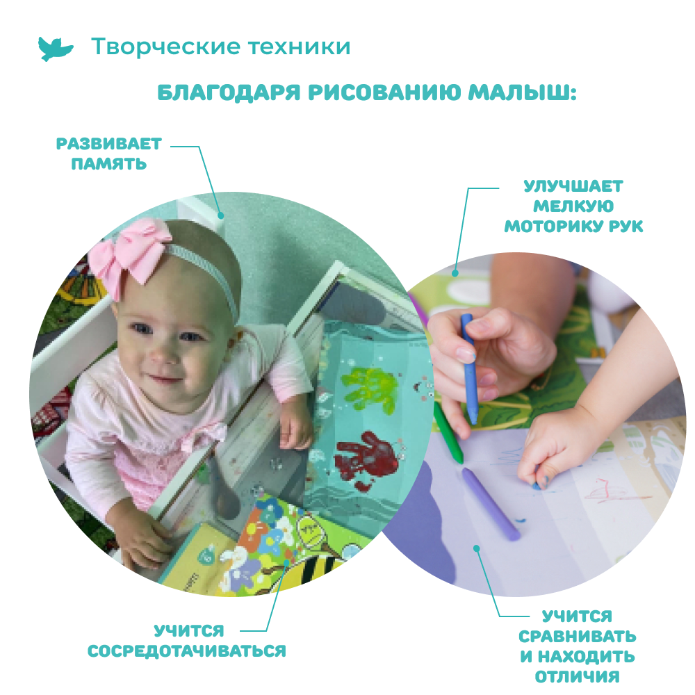 Умница® Мои первые шедевры 2в1. Набор для творчества: аппликации, рисование, лепка