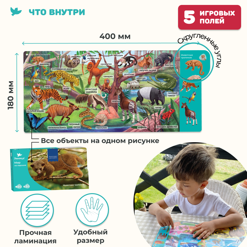 Умница® Мир на ладошке. Выпуск Тигр