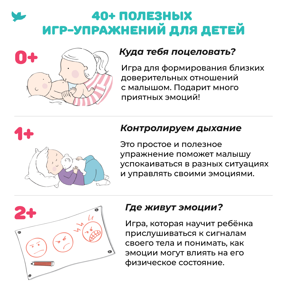Умница®️ Набор из шести книг про эмоции для детей и советы для родителей